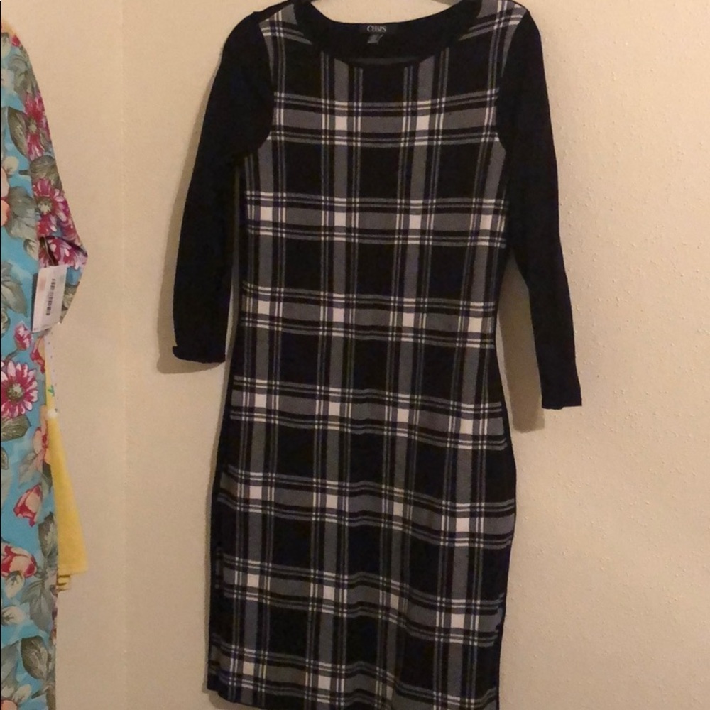 Chaps sweater dress, sz med